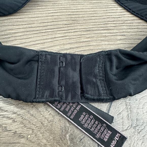 Victoria's Secret T-shirt Push-up Full Coverage Bra Ladies 34DD/E75 Black Sexy - Picture 5 of 7